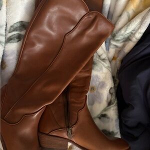 Frye Carson Piping Tall Wide Calf